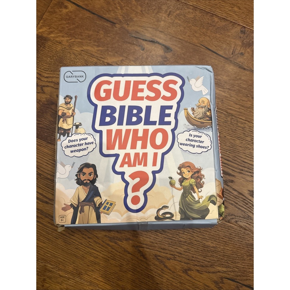 Guess Bible Who I Am Board Games for Kids, 24 Holy Bible Characters with Life St